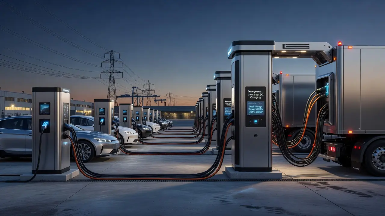 Kempower Charger Bridges Cars and Heavy Trucks on One Site