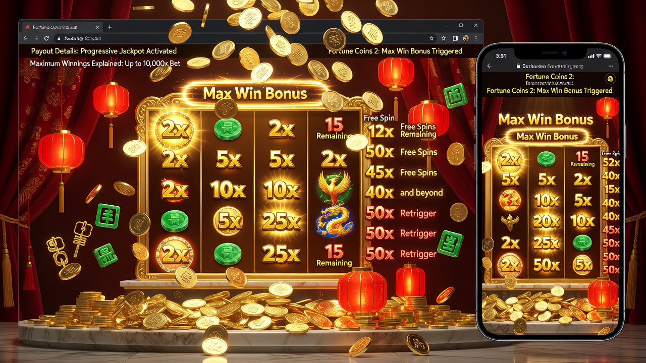 Fortune Coins 2: Max Win Bonus, Payout Details, Free Spins & Maximum Winnings Explained