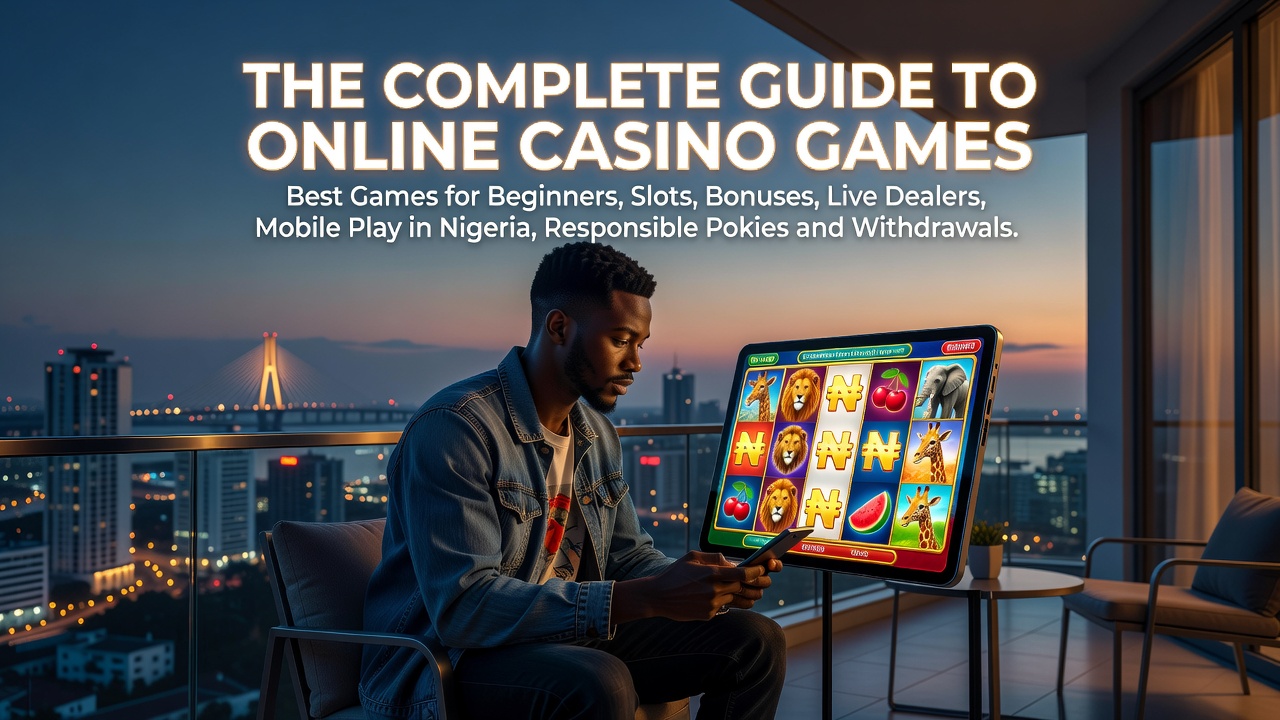 The Complete Guide to Online Casino Games: Best Games for Beginners, Slots, Bonuses, Live Dealers, Mobile Play in Nigeria, Responsible Pokies and Withdrawals